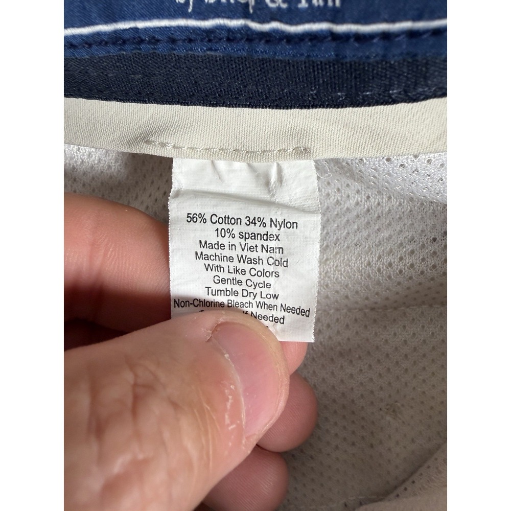Vineyard Vines Performance Pants Mens 36x30 White Straight Stretch Chino Golf - Picture 6 of 10